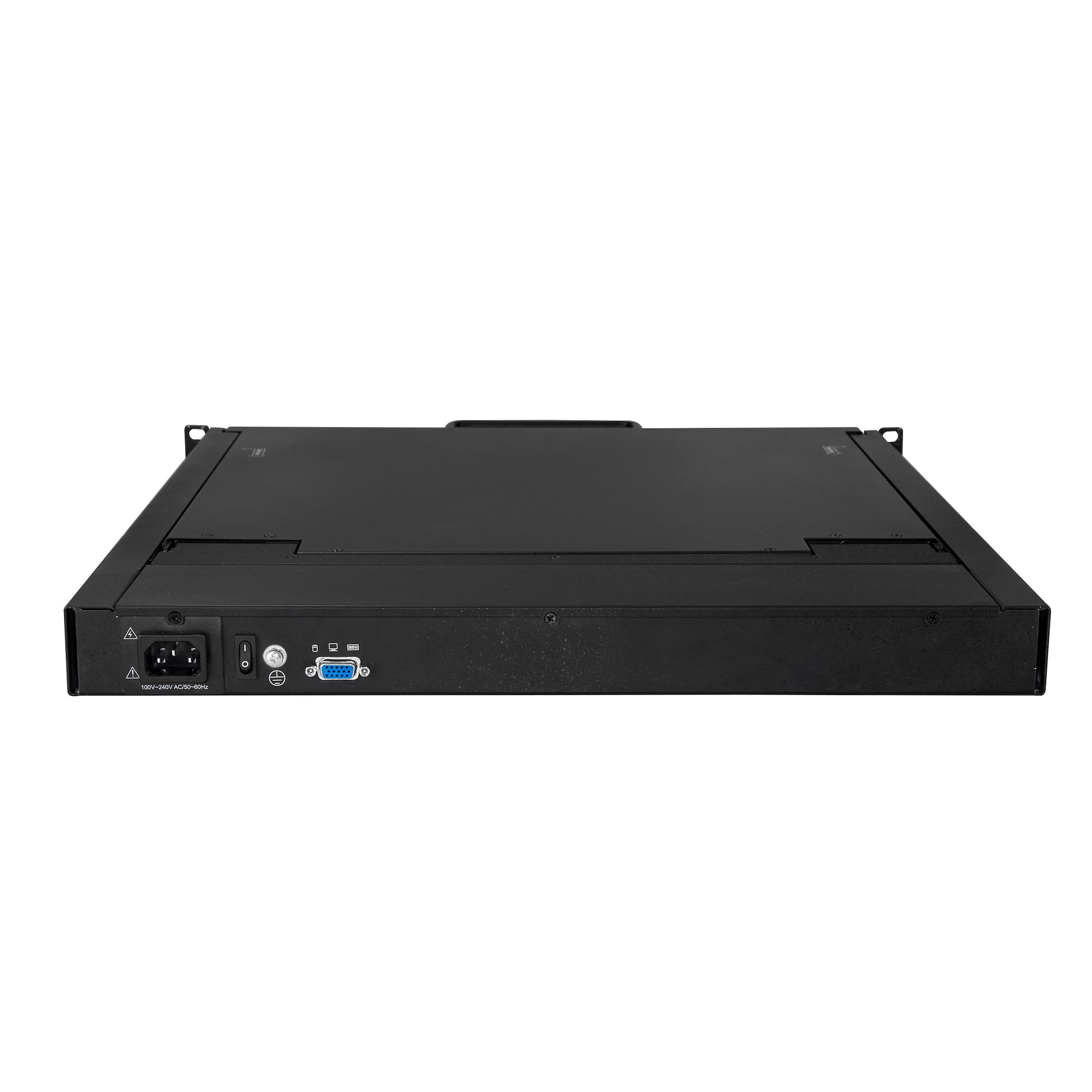 1U SINGLE PORT KVM CONSOLE FOR SERVER RACK - VGA KVM - 19IN