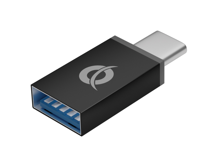 CONCEPTRONIC 4-Port Hub USB-A3.0/-C Adap.->4xA3.0 o.Netz. sw