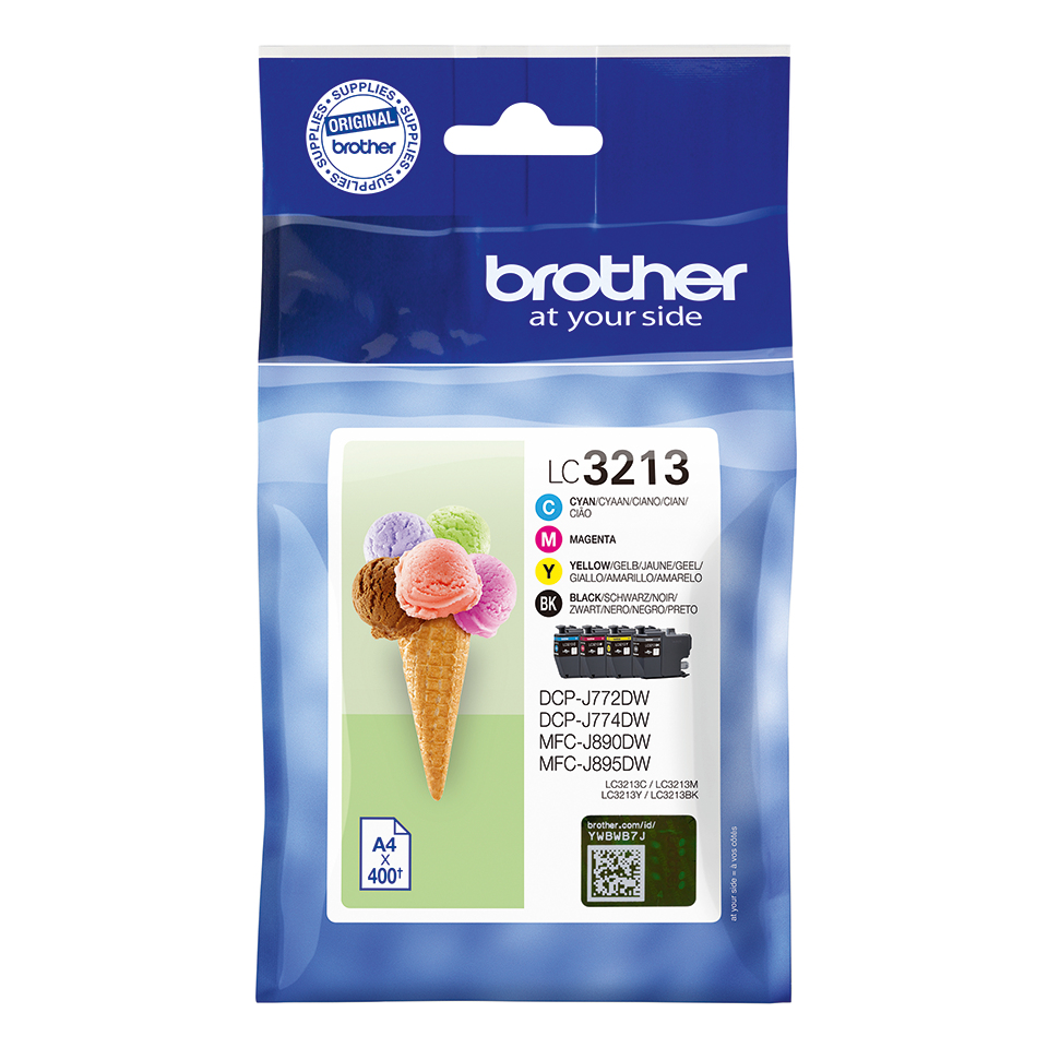 brother LC-3213VAL schwarz, cyan, magenta, gelb Druckerpatronen, 4er-Set