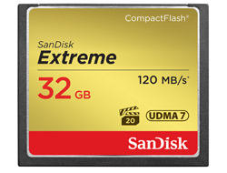 SanDisk Speicherkarte CompactFlash Card Extreme, 32 GB, 1 St.