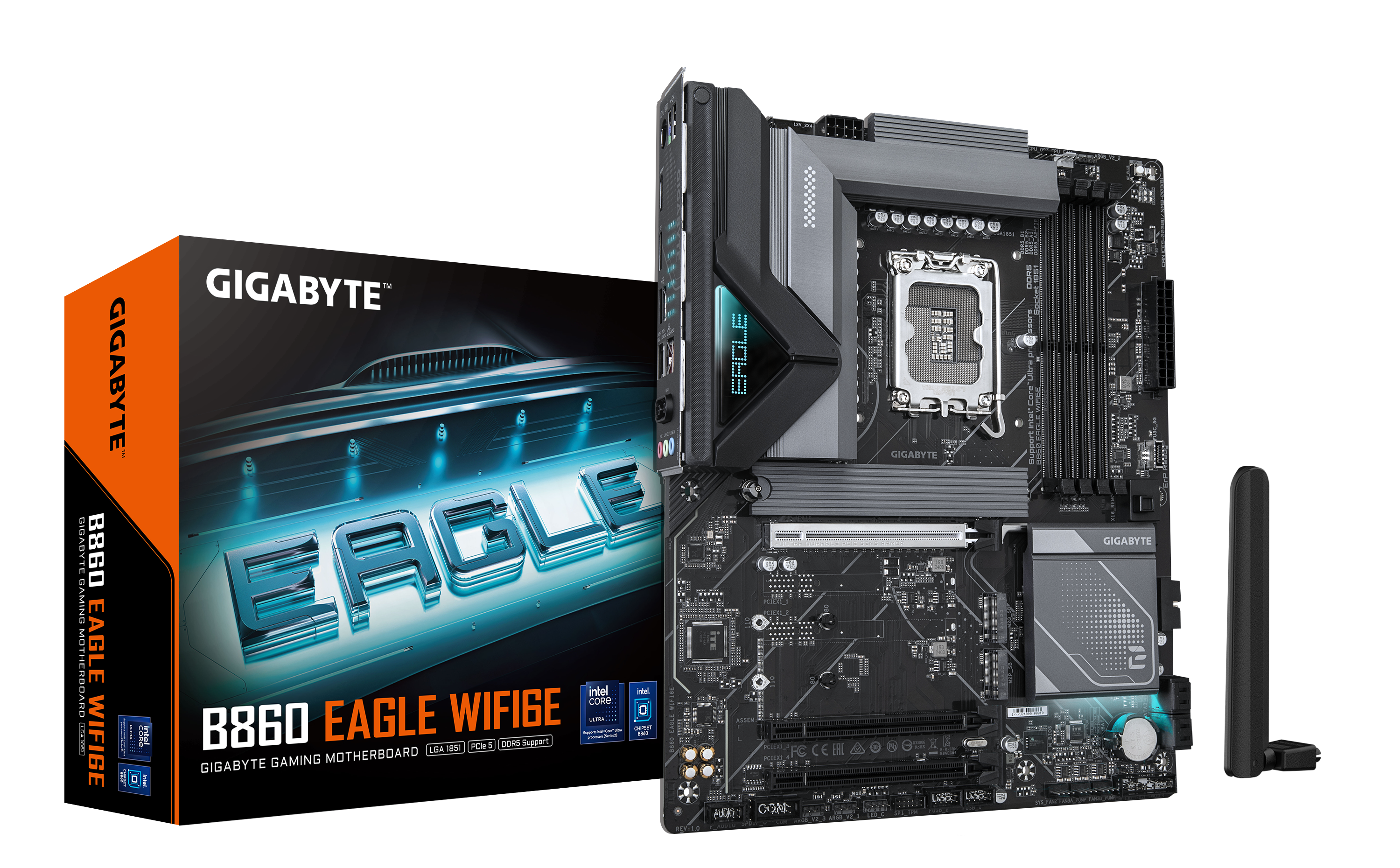 GIGABYTE B860 EAGLE WIFI6E LGA1851 4xDDR5 ATX HDMI DP USB WIFI MB