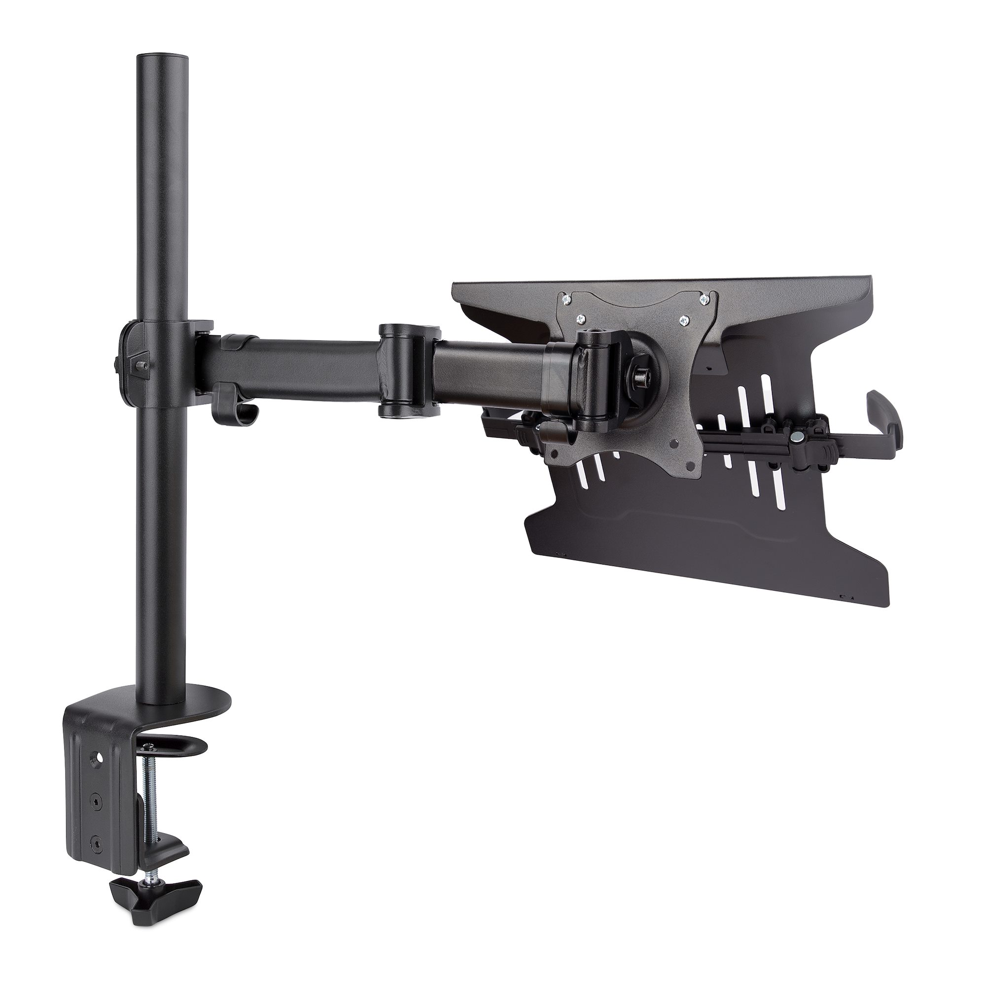 STARTECH.COM Monitor und Laptop halterung - Monitorarm/Notebookarm mit Tischhalterung - Monitore bis 86,36cm 34Zoll 8kg und Laptops