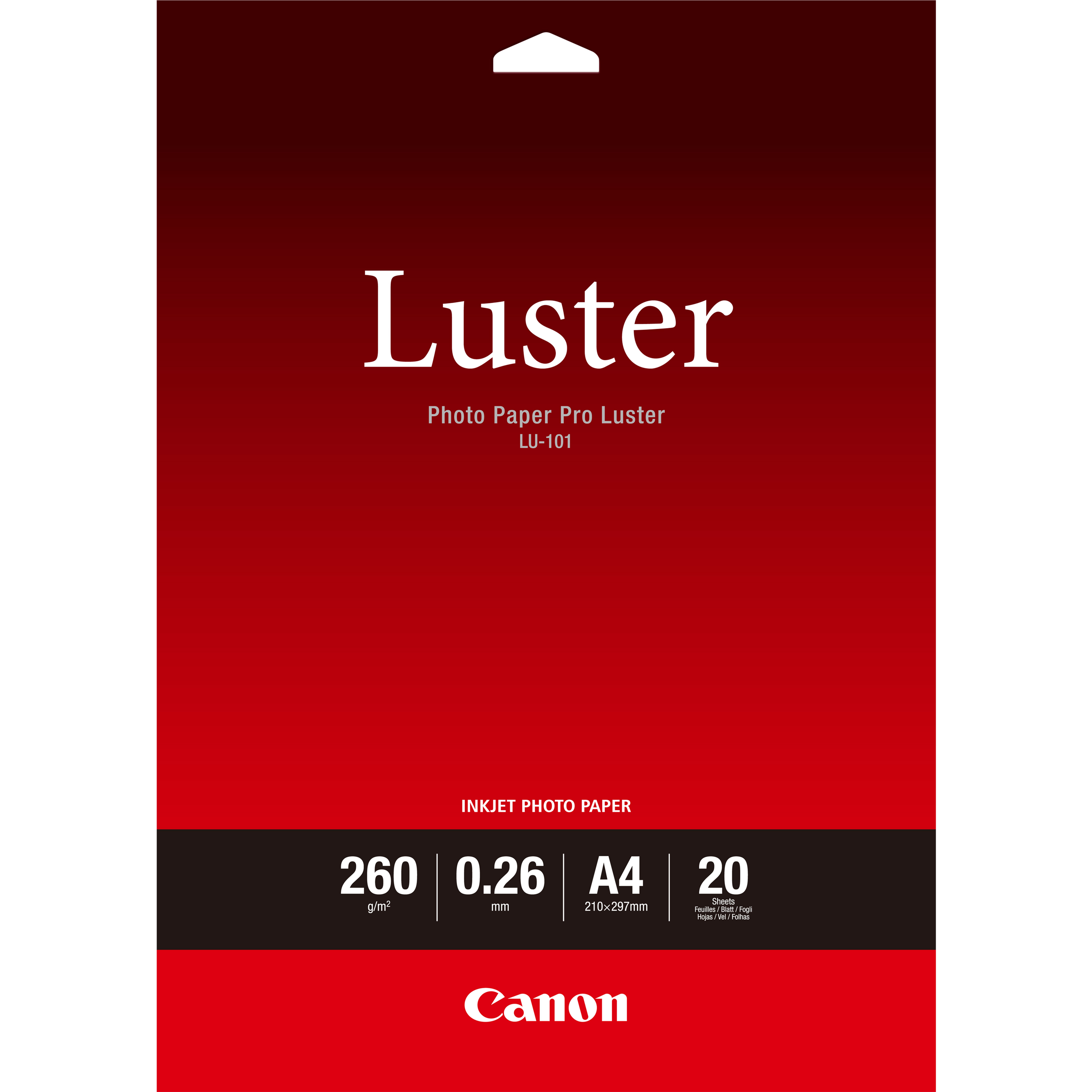CANON LU-101 260g/m2 A4 20 Blatt 1er-Pack luster paper