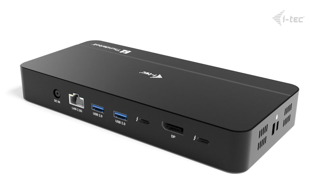 I-TEC THUNDERBOLT 5 DOCK 3X LCD M.2 SLOT 2.5 GLAN PD 140W