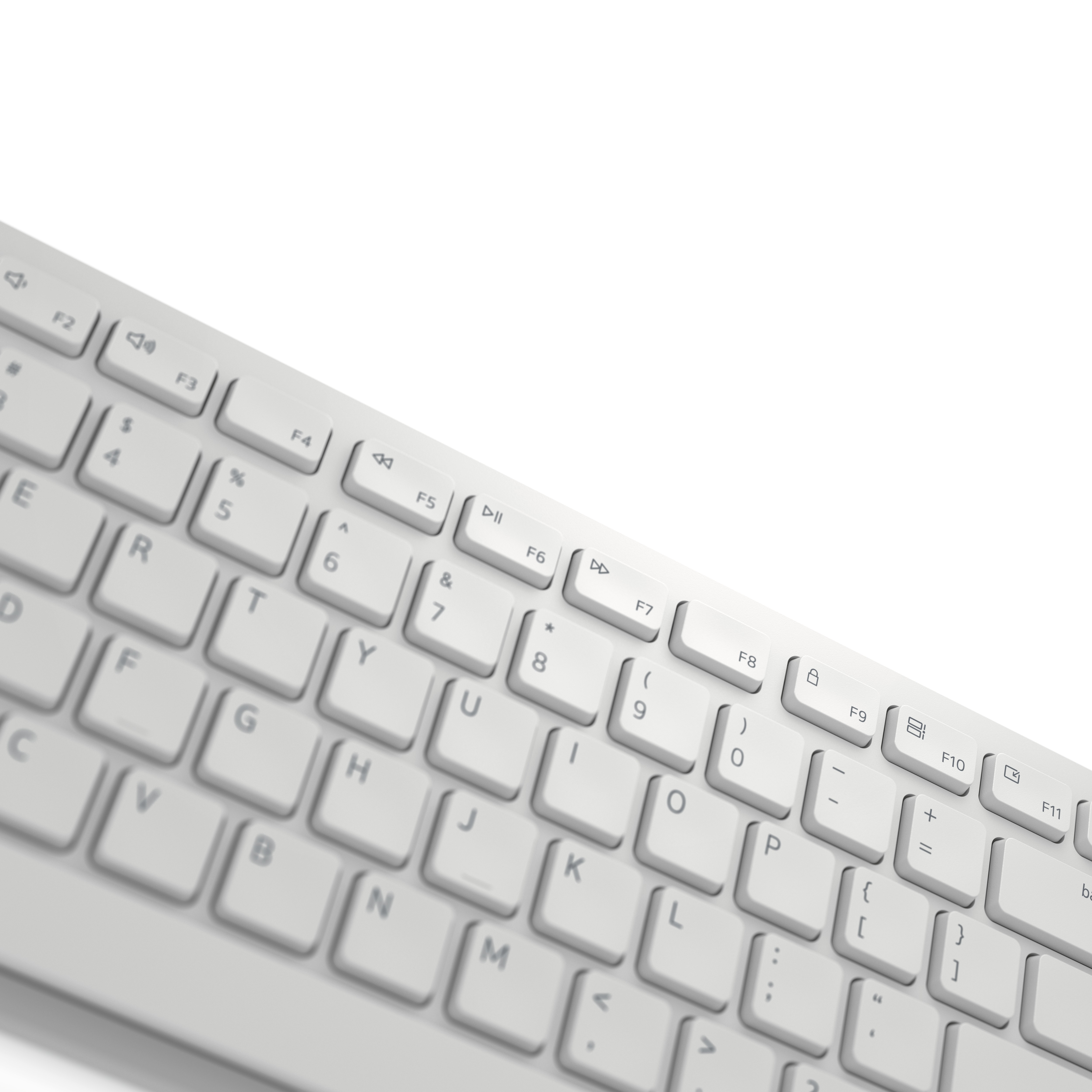 DELL Pro Wireless Keyboard and Mouse KM5221W German QWERTZ - White