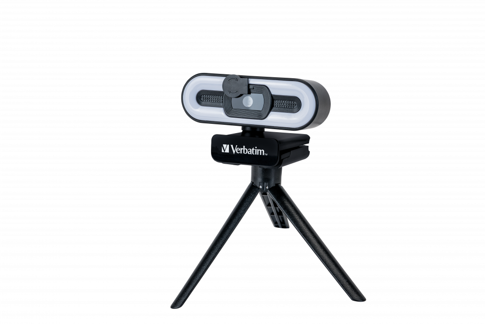 Verbatim Webcam mit Mikro+Licht AWC-02 Full HD 1080p Autof retail