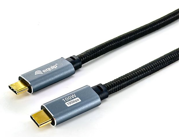 Equip Kabel USB-C3.2->C Gen2 4K PD100W St/St 3.00m schwarz