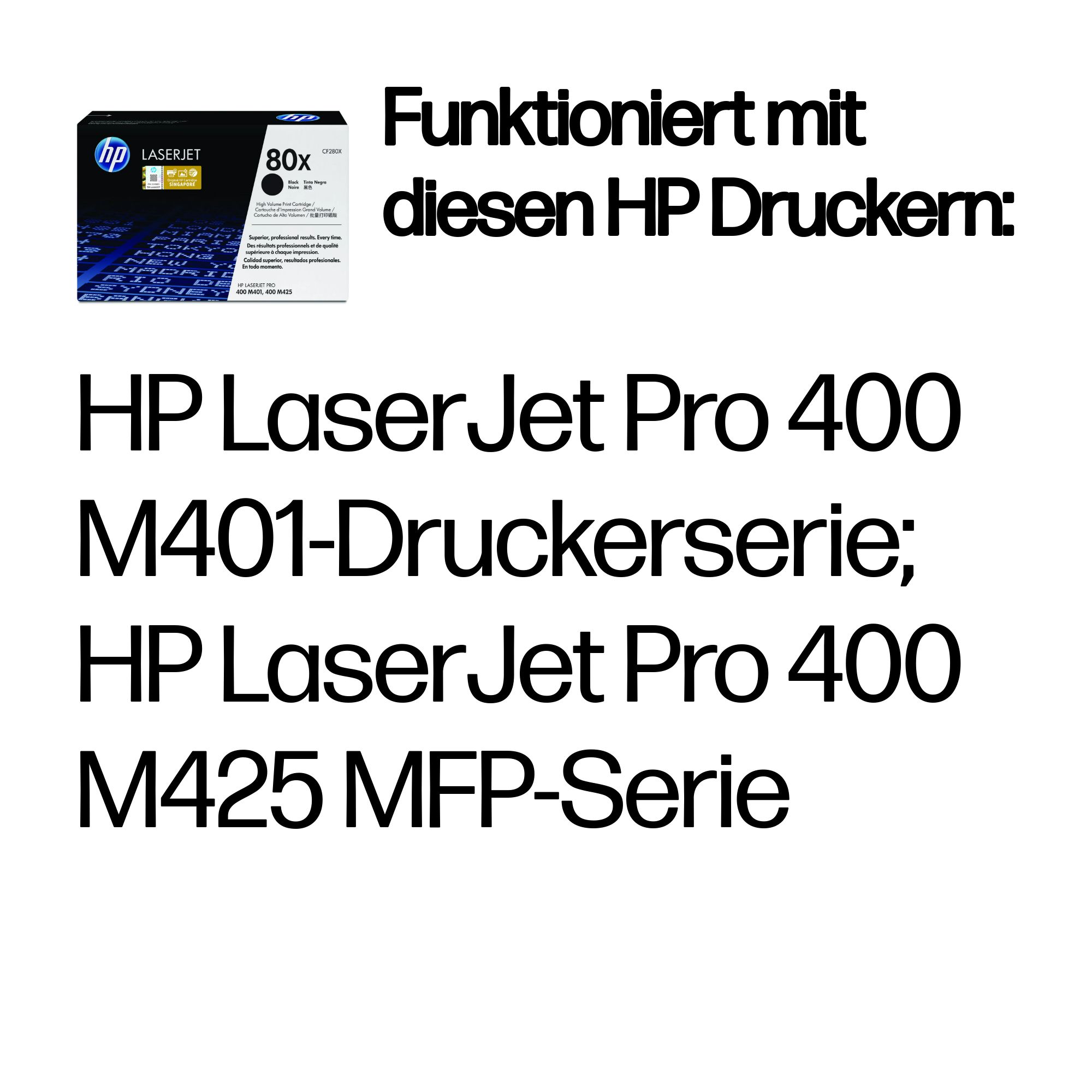 HP 80X (CF280X) schwarz Tonerkartusche