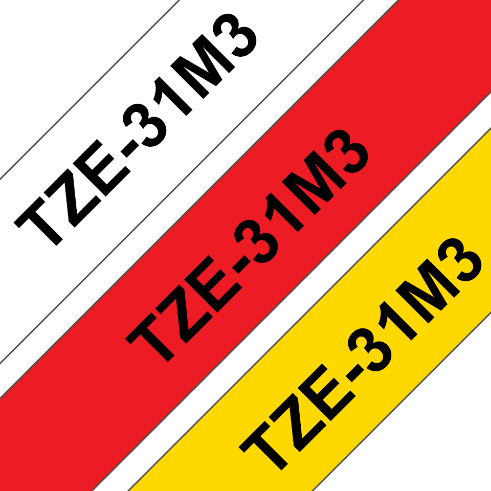 TZE-31M3 12MM 8M 3-PACK WITH TZE-231/431/631