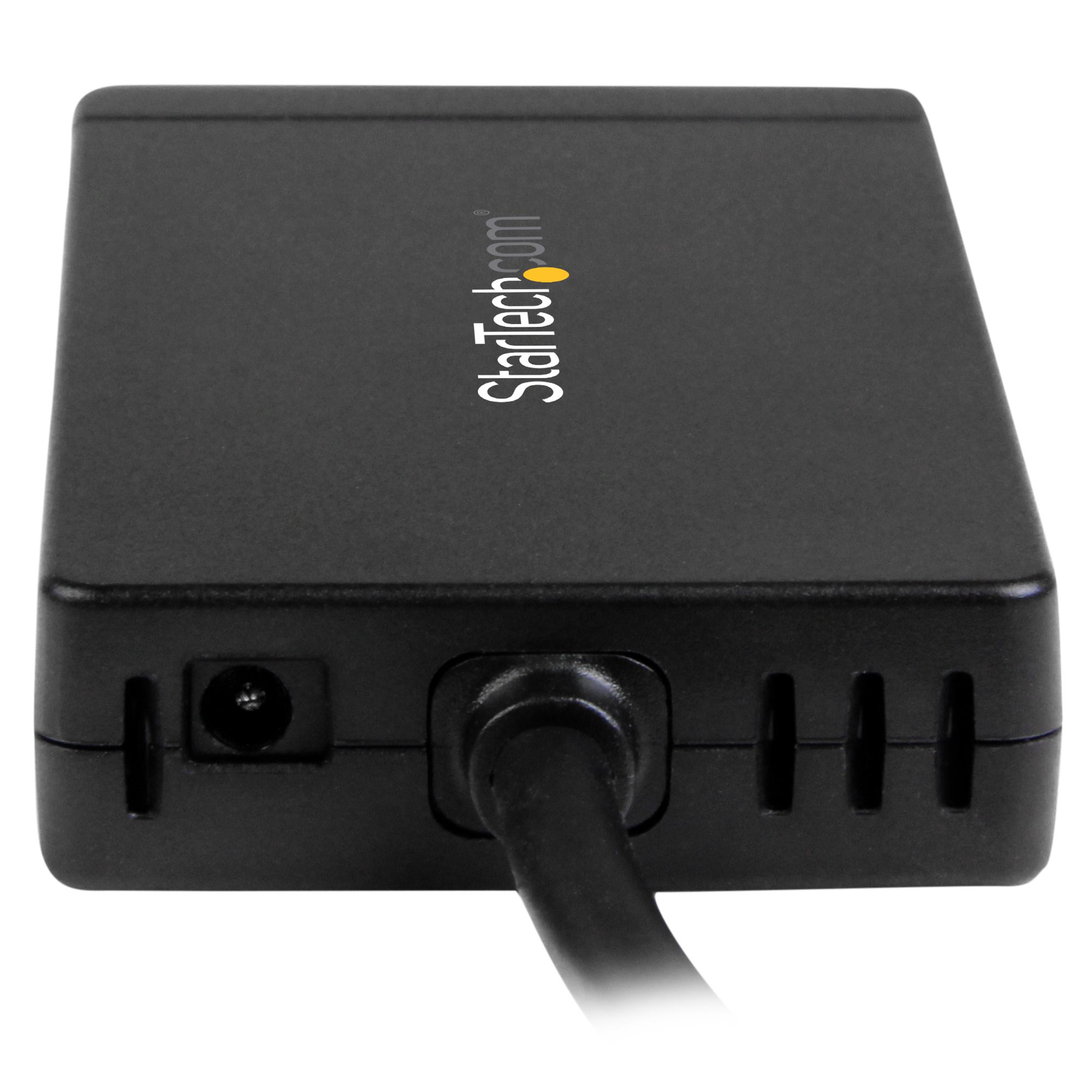 STARTECH.COM 3 Port USB 3.0 Hub mit USB-C und Gigabit Ethernet - inklusive Netzteil - USB C Hub - USB Typ-C Hub mit GbE - USB Ty
