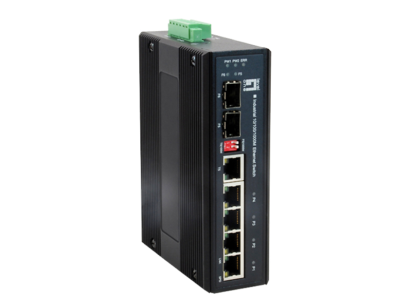 LevelOne Industr.Switch 5xGE/1xSFP/RJ45 Combo Metall