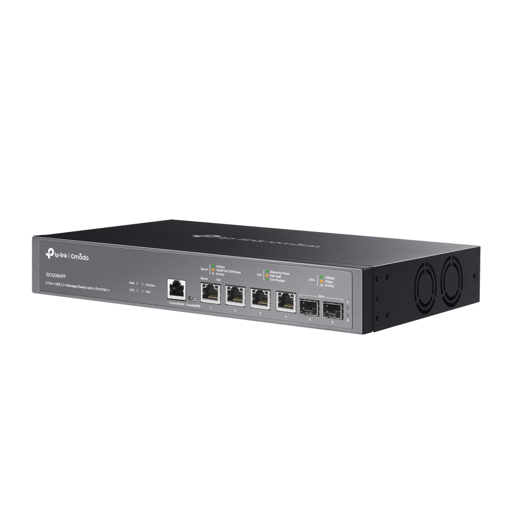 4-PORT 10G MANAGED POE SWITCH L2+ 2-PORT 10G SFP+ 4-PORT POE++