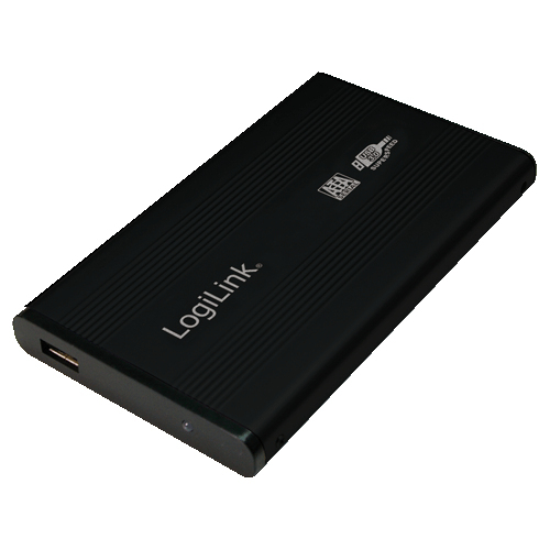 Logilink Geh. 6.3cm (2,5) USB 3.0/SATA  Black  ALU o. NT