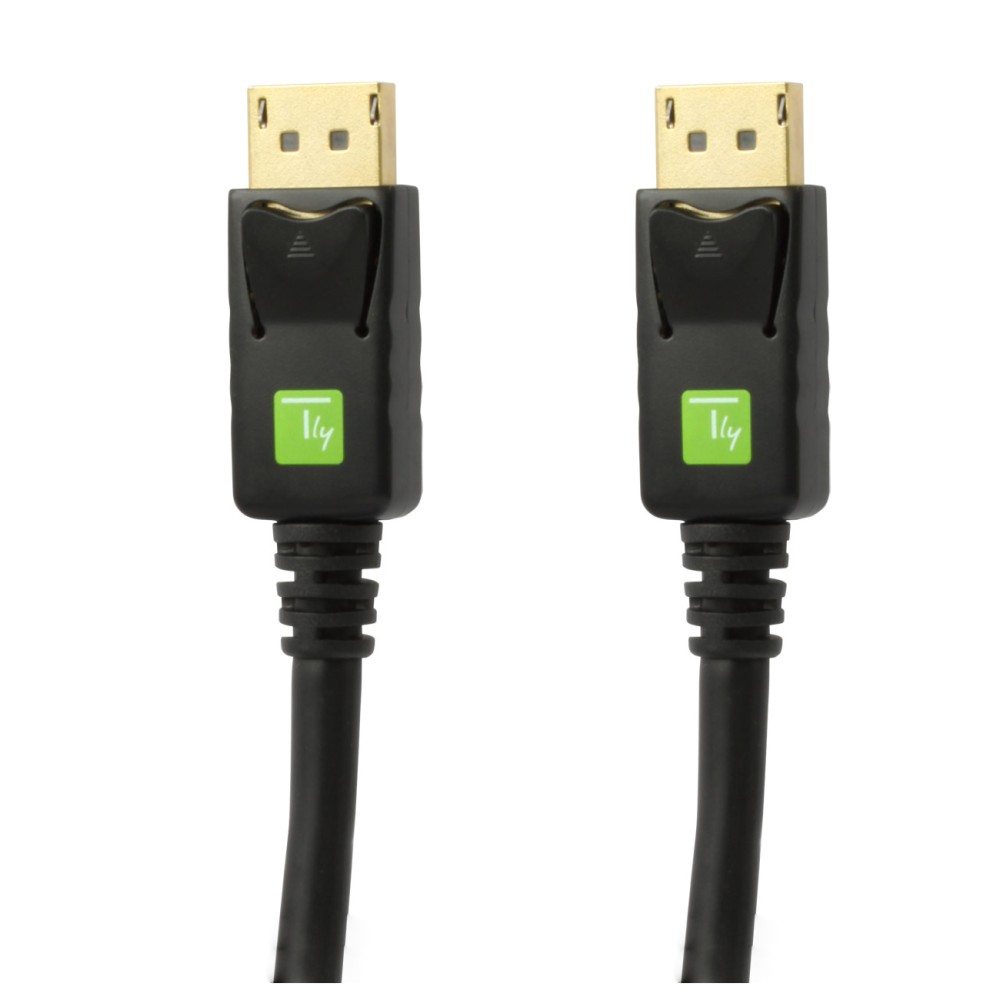 Techly DisplayPort 1.2, Audio/Video Kabel, schwarz, 0.5m