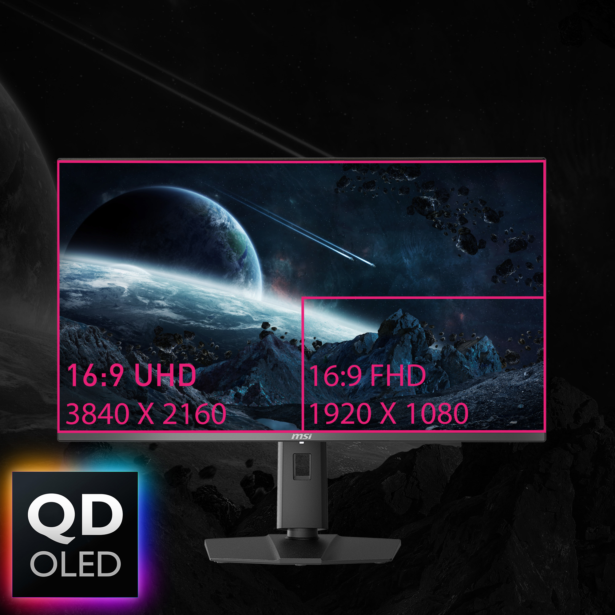 MPG 321URXDE QD-OLED, Gaming-Monitor