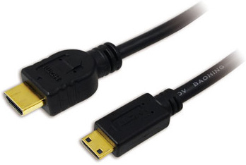 Logilink HDMI-Kabel Ethernet A -> mini St/St 1.00m sw