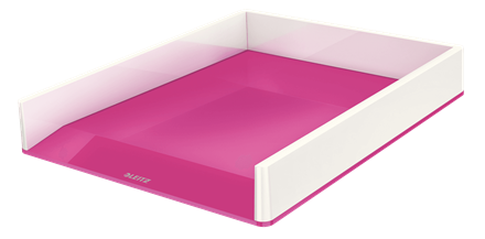 LEITZ Briefablage WOW Duo Colour perlweiß/pink DIN A4, 1 St.