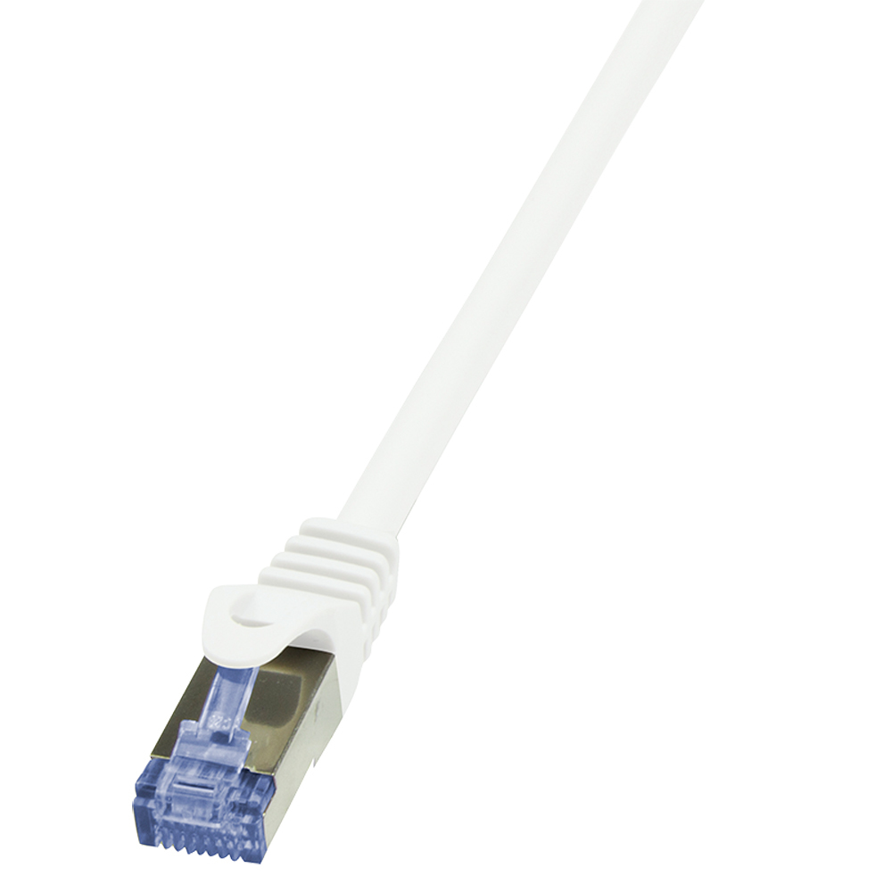 Logilink Patchkabel CAT6A S/FTP AWG26 PIMF 0,25m weiß