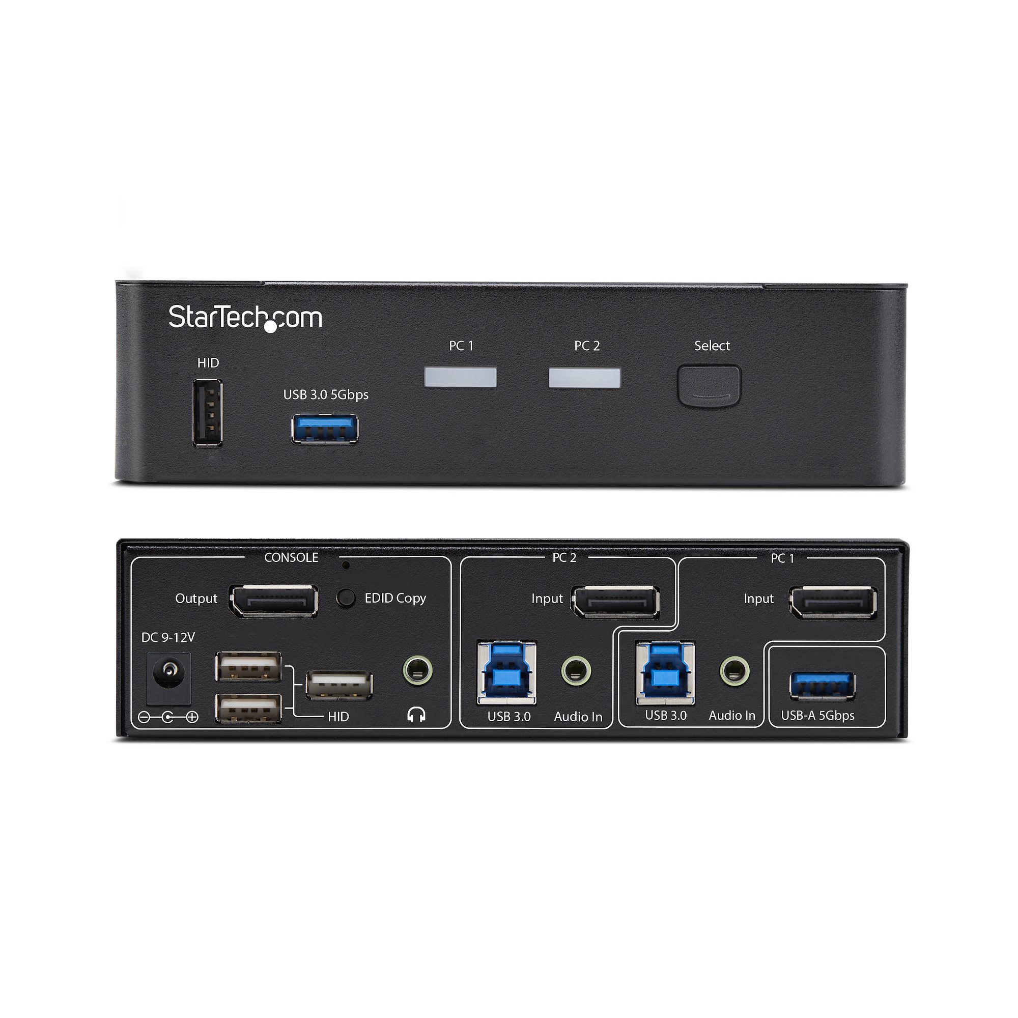 2-PORT DISPLAYPORT KVM SWITCH 4K 60HZ USB 3.0 EDID MANAGEMENT