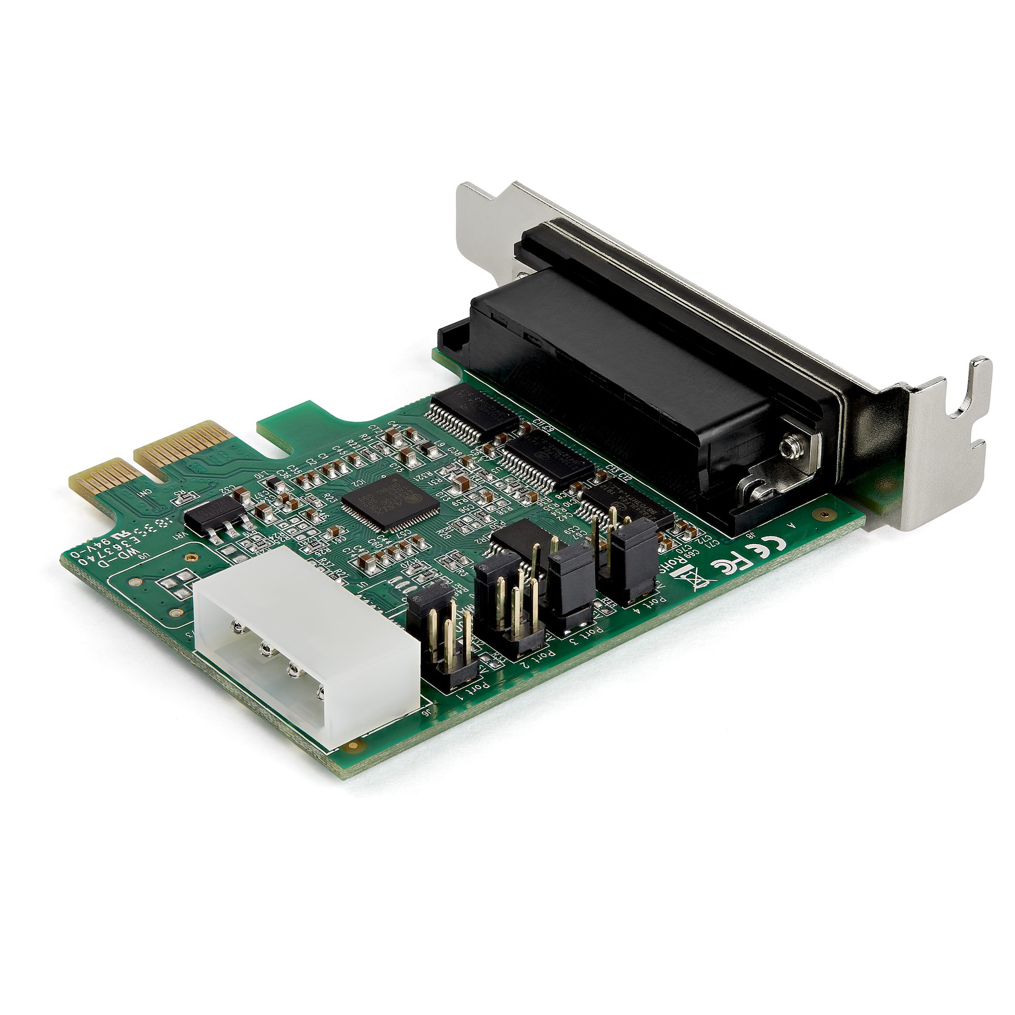 STARTECH.COM PCI Express serielle Schnittstellenkarte mit 4 Ports - 16950 UART - Low Profile - 256-Byte-FIFO-Cache