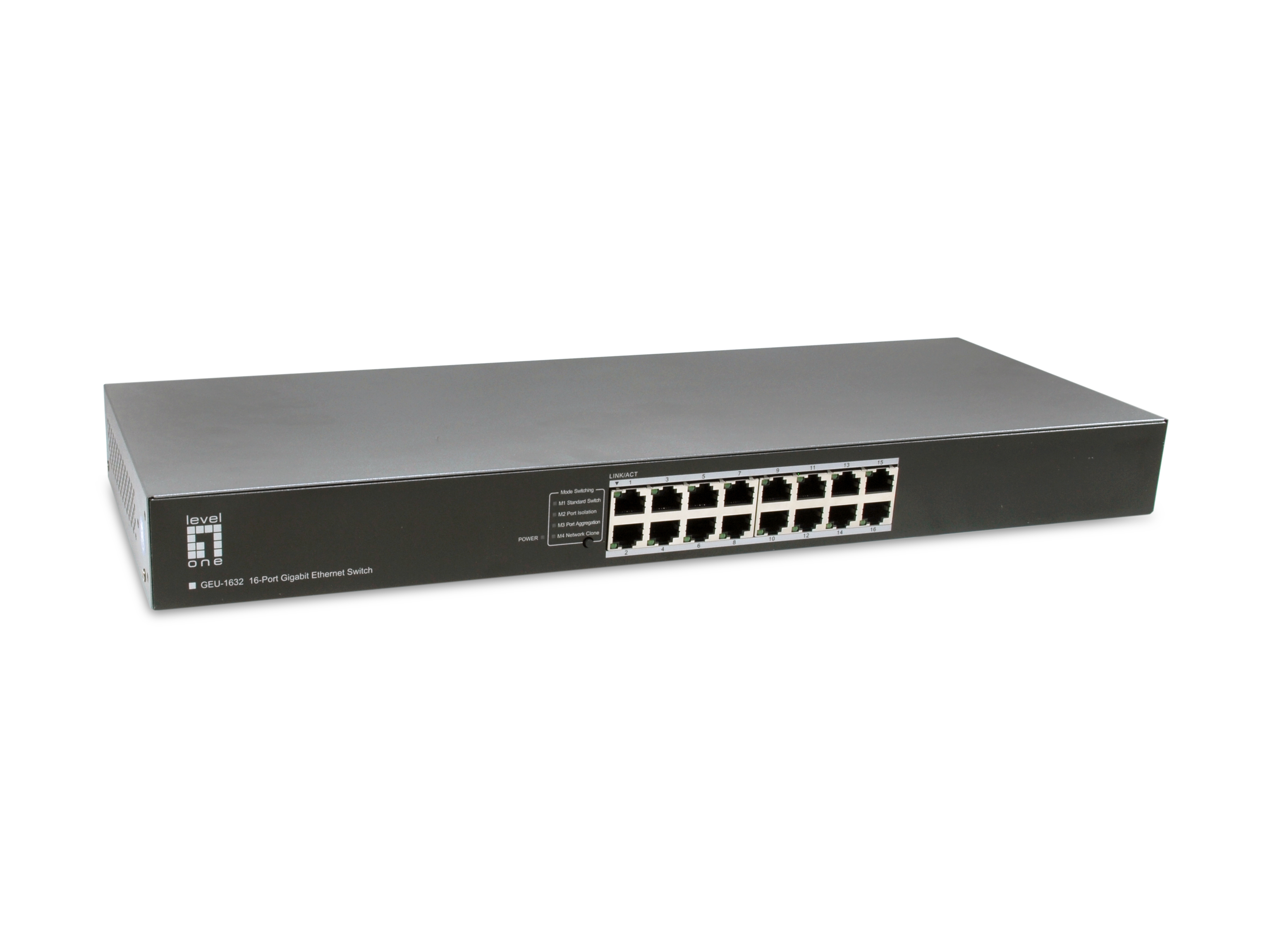 LevelOne Switch 16xGE 19 unmanaged Metall