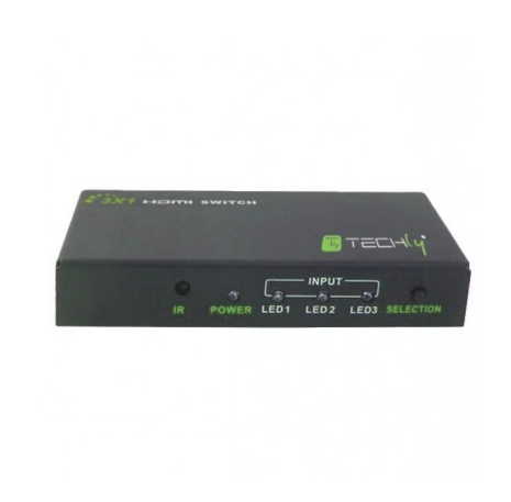 Techly HDMI Switch 4K, UHD, 3D, 3 Wege