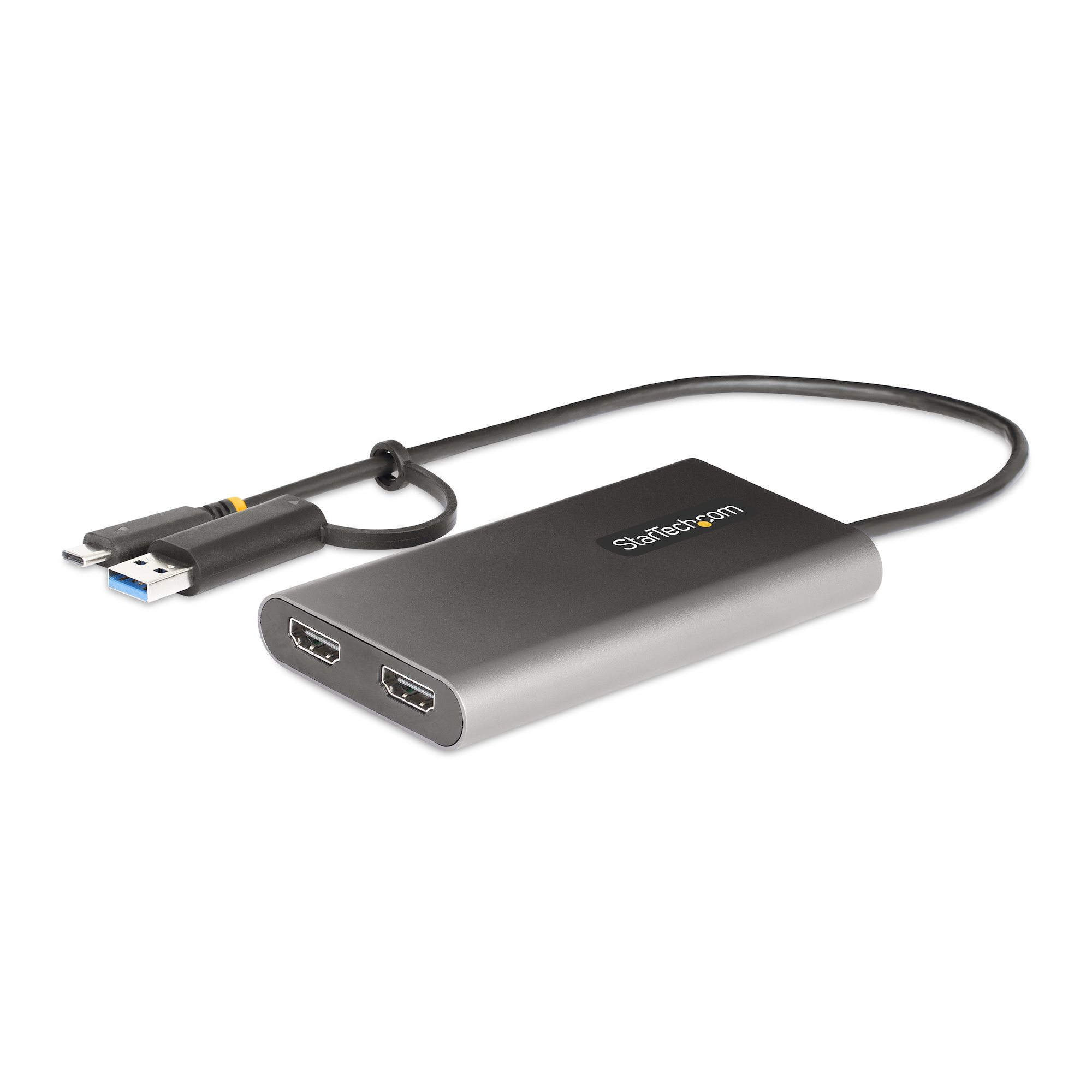 StarTech.com USB-C Dual HDMI Adapter 4K 60Hz 100W PD 30 cm