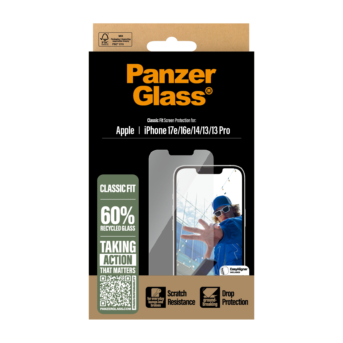 PANZERGLASS SCREEN PROTECTOR IPHONE SE (2025)/CLASSIC FIT W.