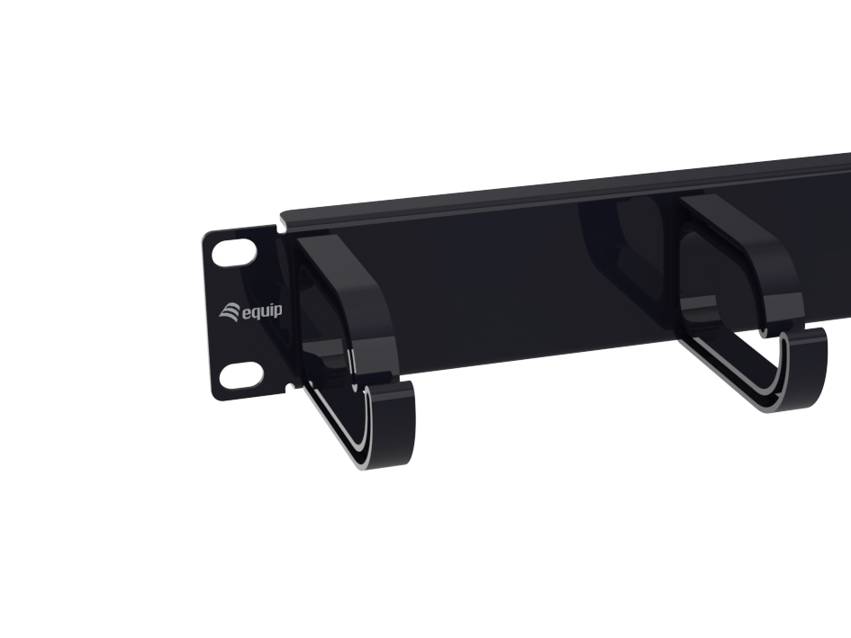 Equip 10 Kabelmanagement 3xPlastikringe 1U RAL9005