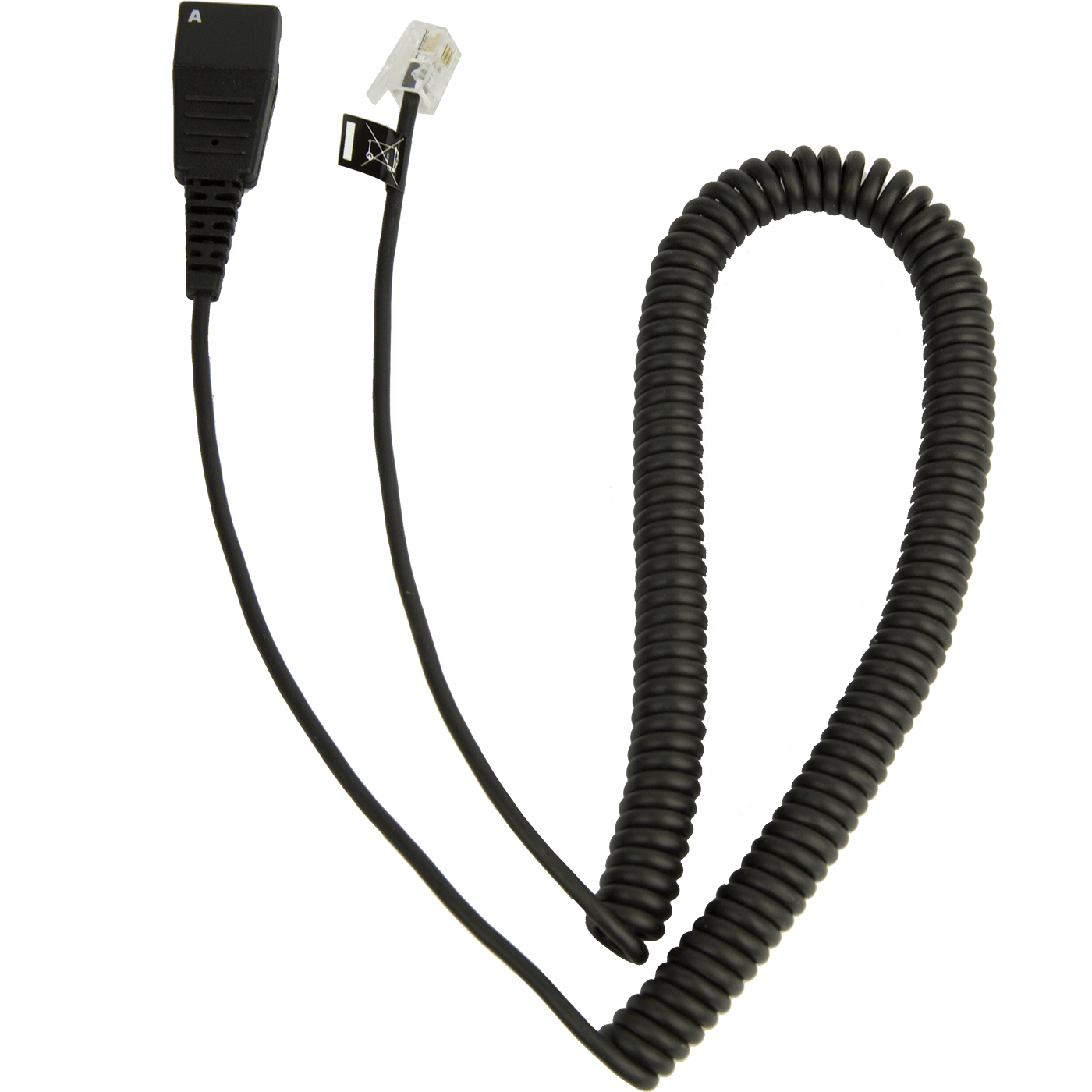Jabra Spezialkabel QD auf RJ10 spiral 0,5m