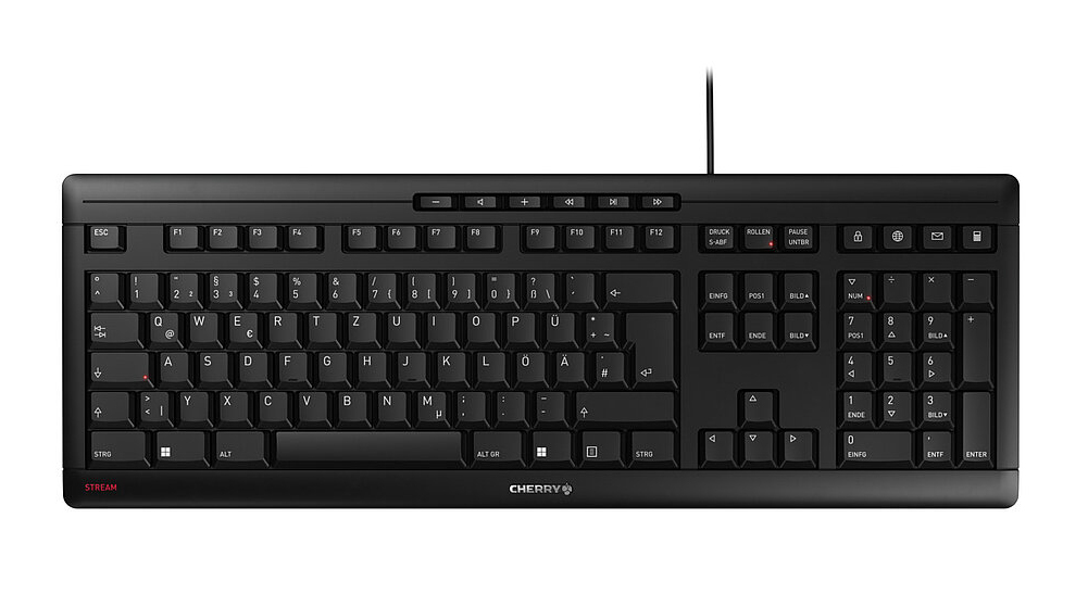 STREAM KEYBOARD KEYBOARD CORDED LAYOUT-PORTUGAL BLACK
