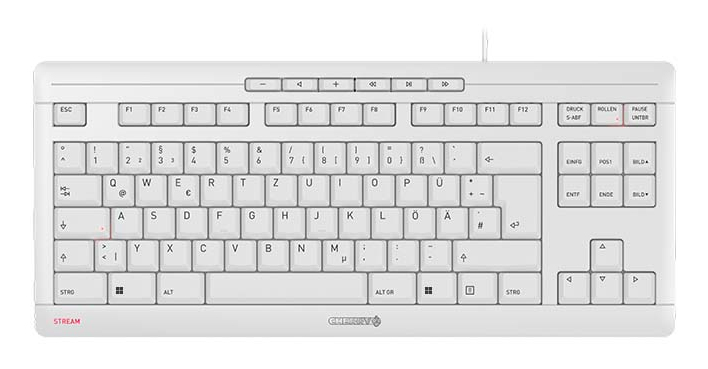 Keyboard Cherry STREAM wired white (DE) (JK-8600DE-0)