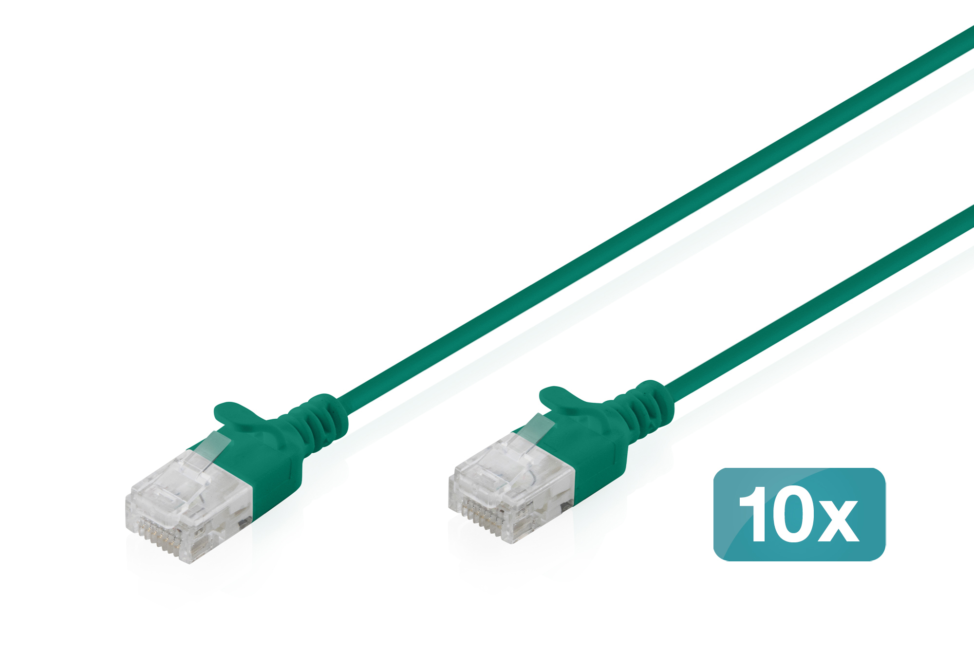 CAT6 U/UTP SLIM PA 10X1M GREE 10X 1M LSZH AWG 32/7 GREEN