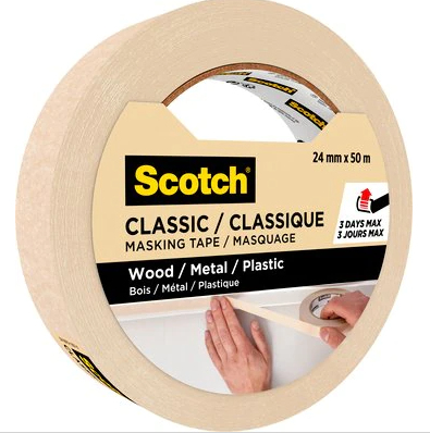 Scotch CLASSIC Kreppband beige 24,0 mm x 50,0 m 1 Rolle
