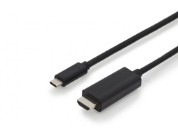 DIGITUS USB C Adapterkabel Typ C -HDMI A 4K St/St 2.0m, sw
