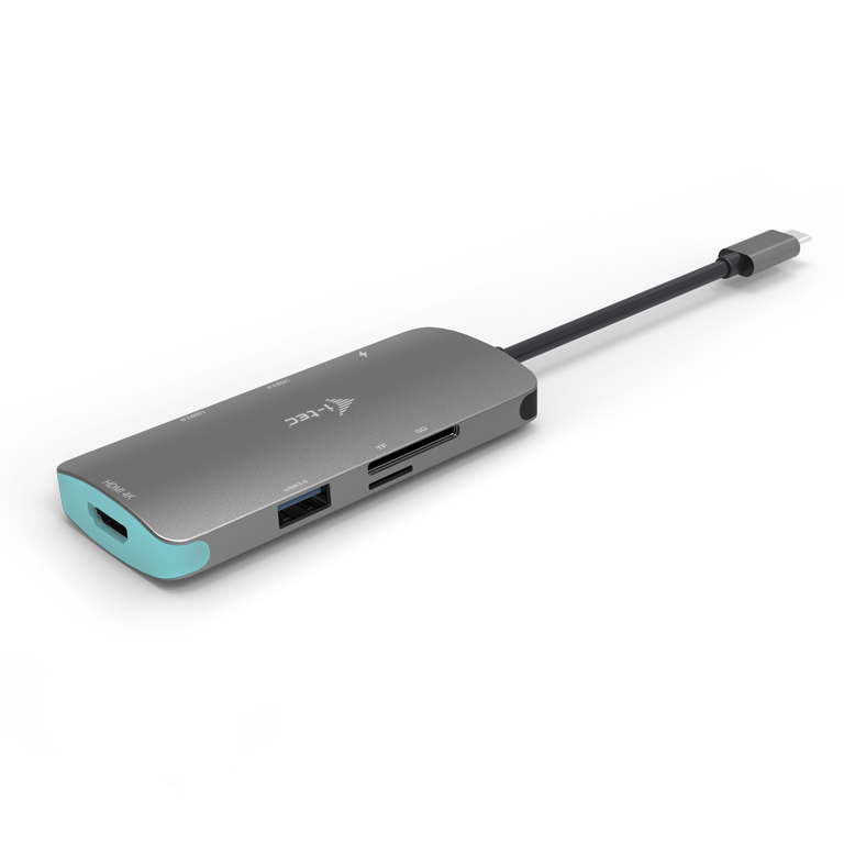 I-TEC USB C Metal Nano Docking Station 1xHDMI 4K 1xSD Kartenleser 1xmicroSD Kartenleser 3xUSB 3.0 Port 1xUSB-C PD kompatible mit TB3