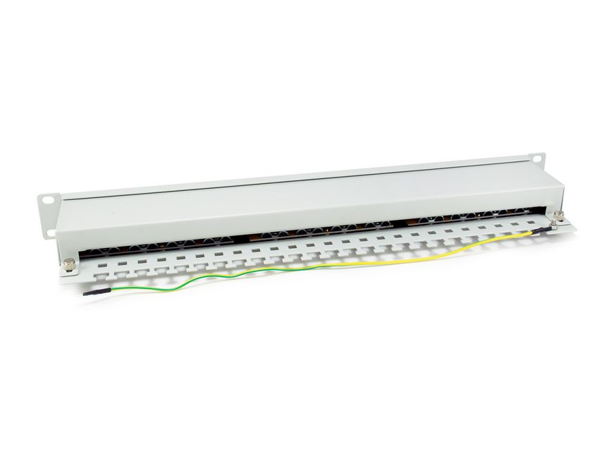 Equip 19 Patchpanel 24xRJ45 Cat6 FTP 1U 250MHz RAL7035