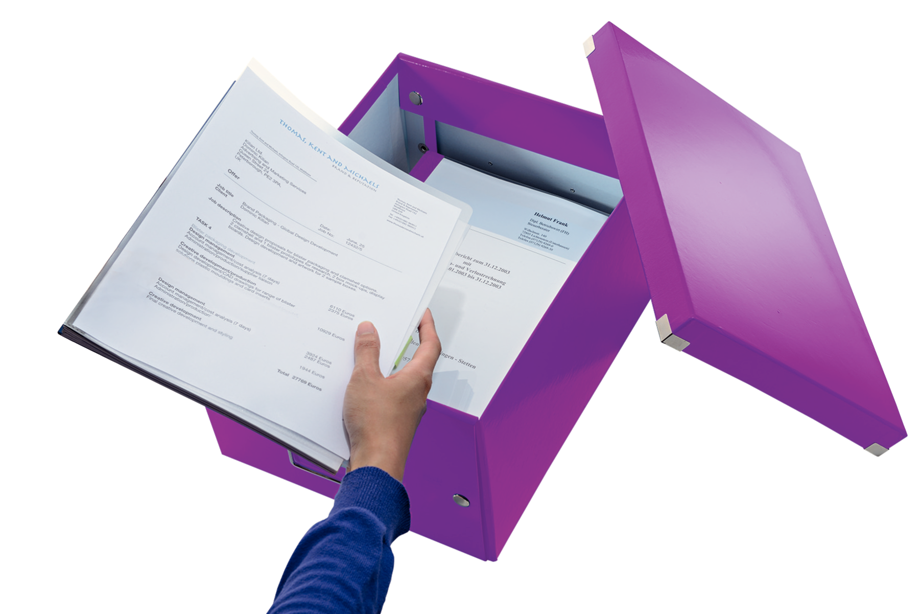 LEITZ Click & Store Aufbewahrungsbox 16,7 l violett 28,1 x 36,9 x 20,0 cm, 1 St.