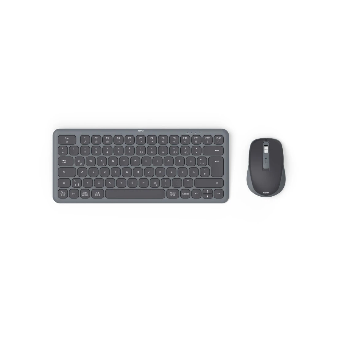 hama WKM-500 Tastatur-Maus-Set kabellos schwarz