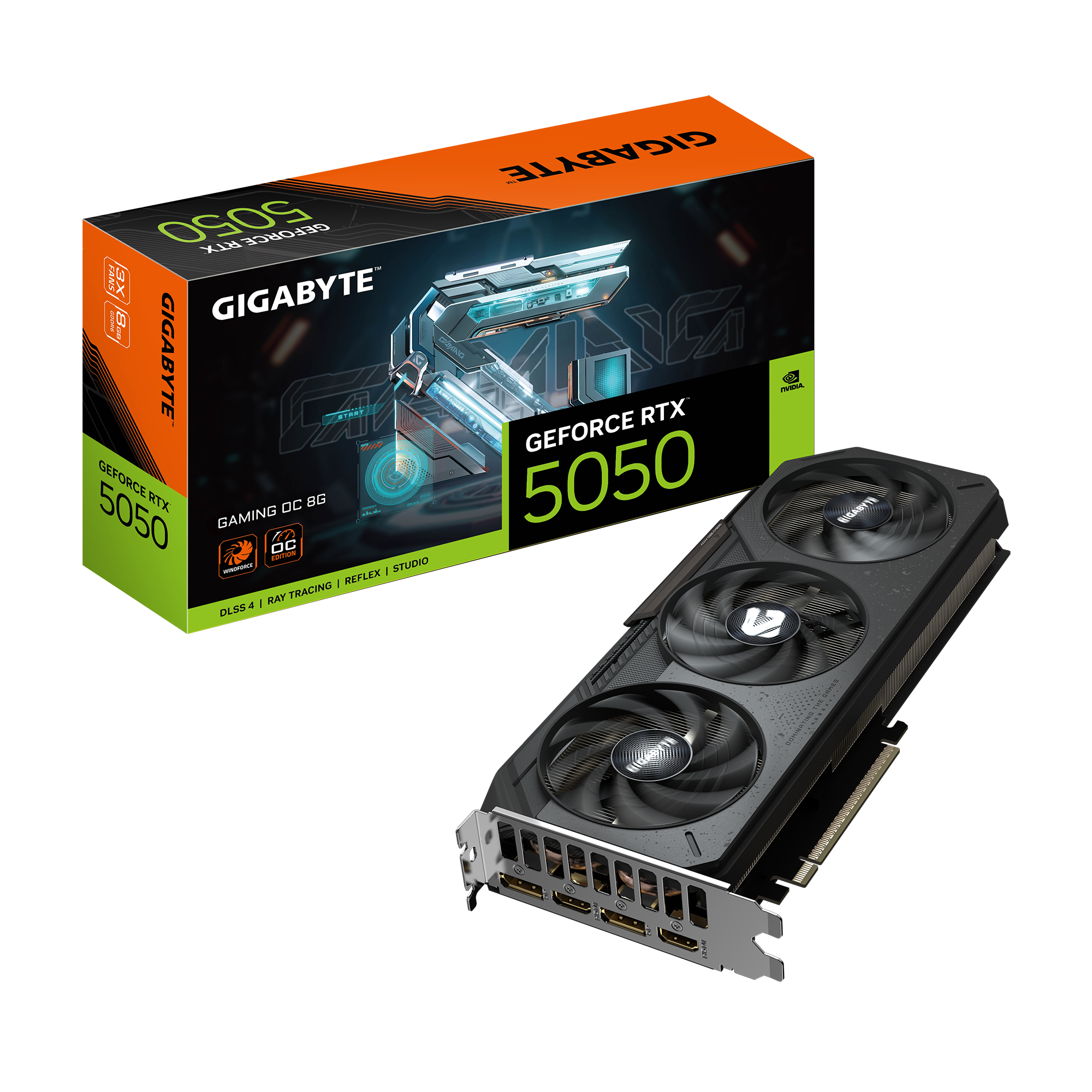 GIGABYTE GeForce RTX 5050 GAMING OC 8GB GDDR6 2xDP 2xHDMI