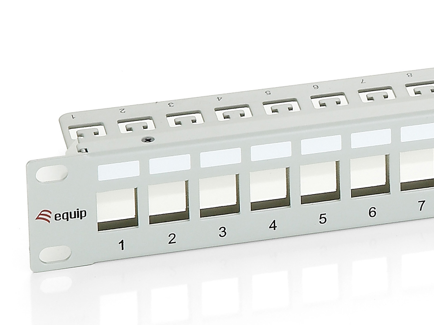 Equip 19 Patchpanel 24xKeystones FTP 1U LSA/110 RAL7035