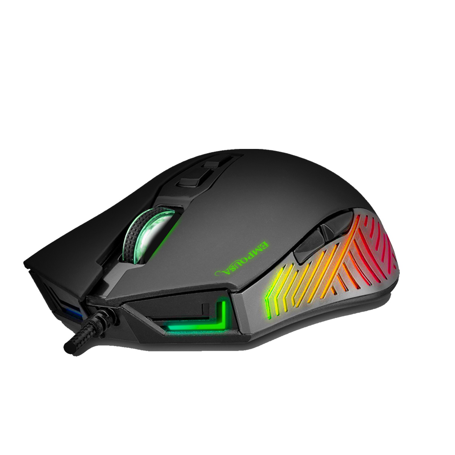 INCA Gaming Maus RGB/ 7200DPI/ 7Tasten/USB 1.50m schwarz retail