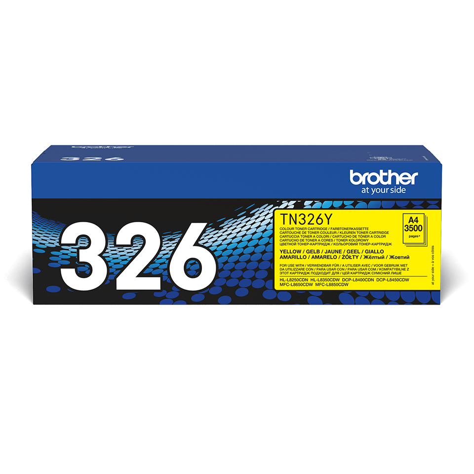 TN-326Y TONER CARTRIDGE YELLOW F/ HL-L8250CDN 3500PGS