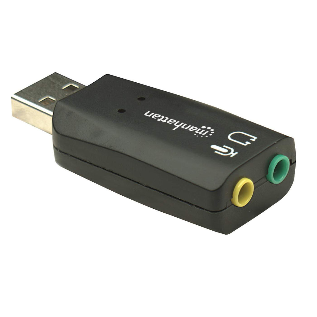 MANHATTAN Sound Adapter USD 3D schwarz