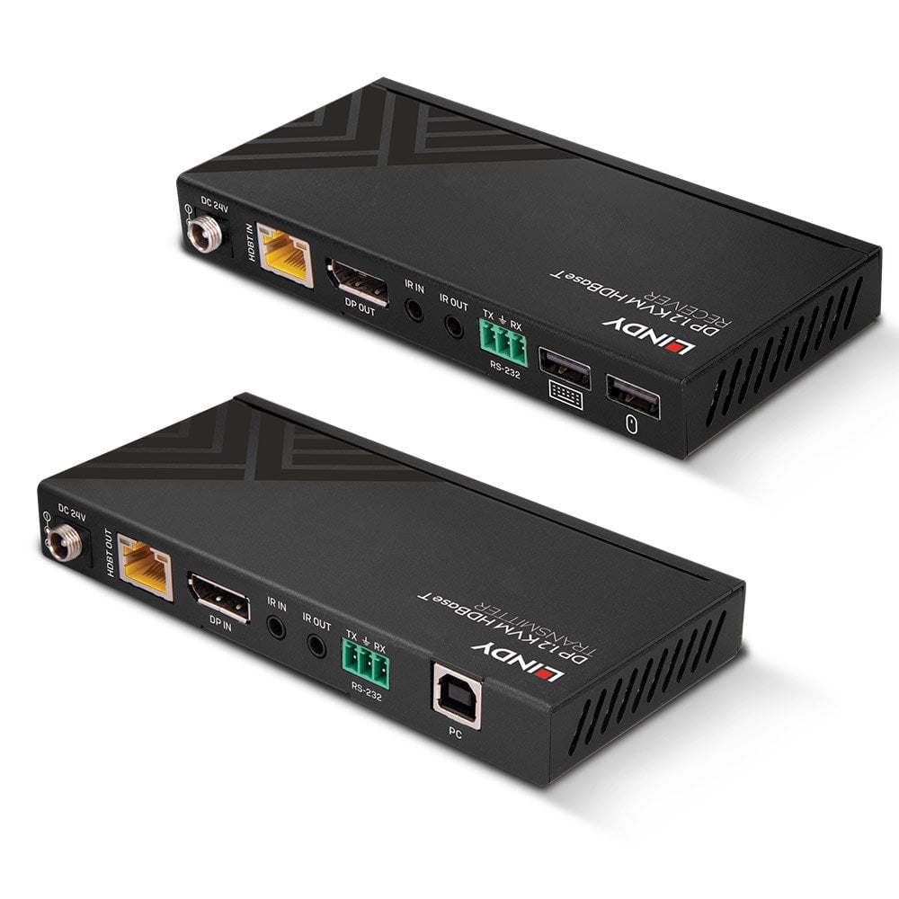 LINDY 150m Cat.6 DisplayPort 1.2 USB IR&RS-232 HDBaseT KVM Extender