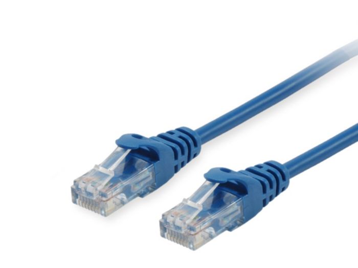 Equip Patchkabel Cat6 U/UTP 2xRJ45 0.15m blau PVC Polybeutel