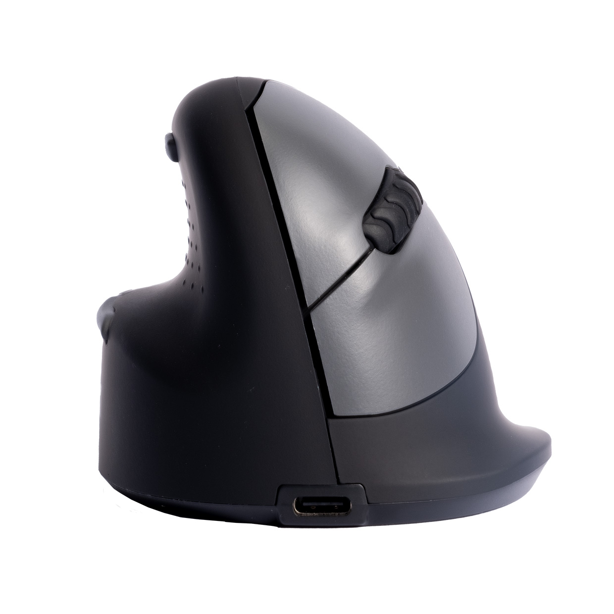 r-go HE Ergo Vertical Mouse Größe M links Maus ergonomisch kabellos schwarz, silber
