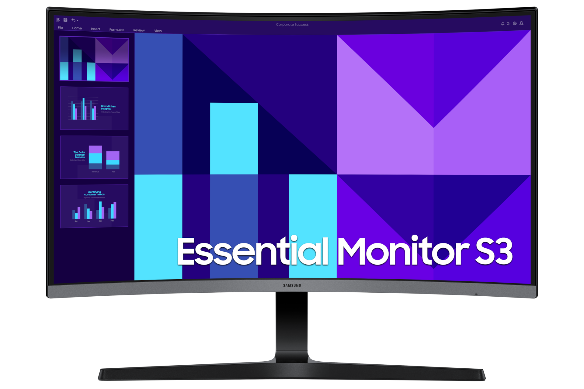 Samsung Essential S3 Curved Monitor 27'' FHD 4ms