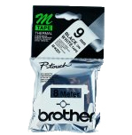 MK-221BZ PLASTIC LABELLING TAPE 9MM 8M BLACK ON WHITE NON-LAMIN
