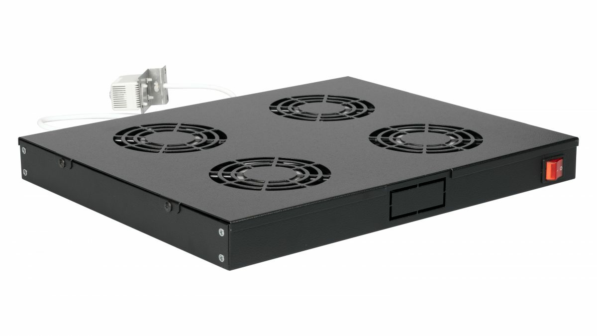 Equip 19 Lüfter für Serverschränke/4xLüfter 1U RAL9005